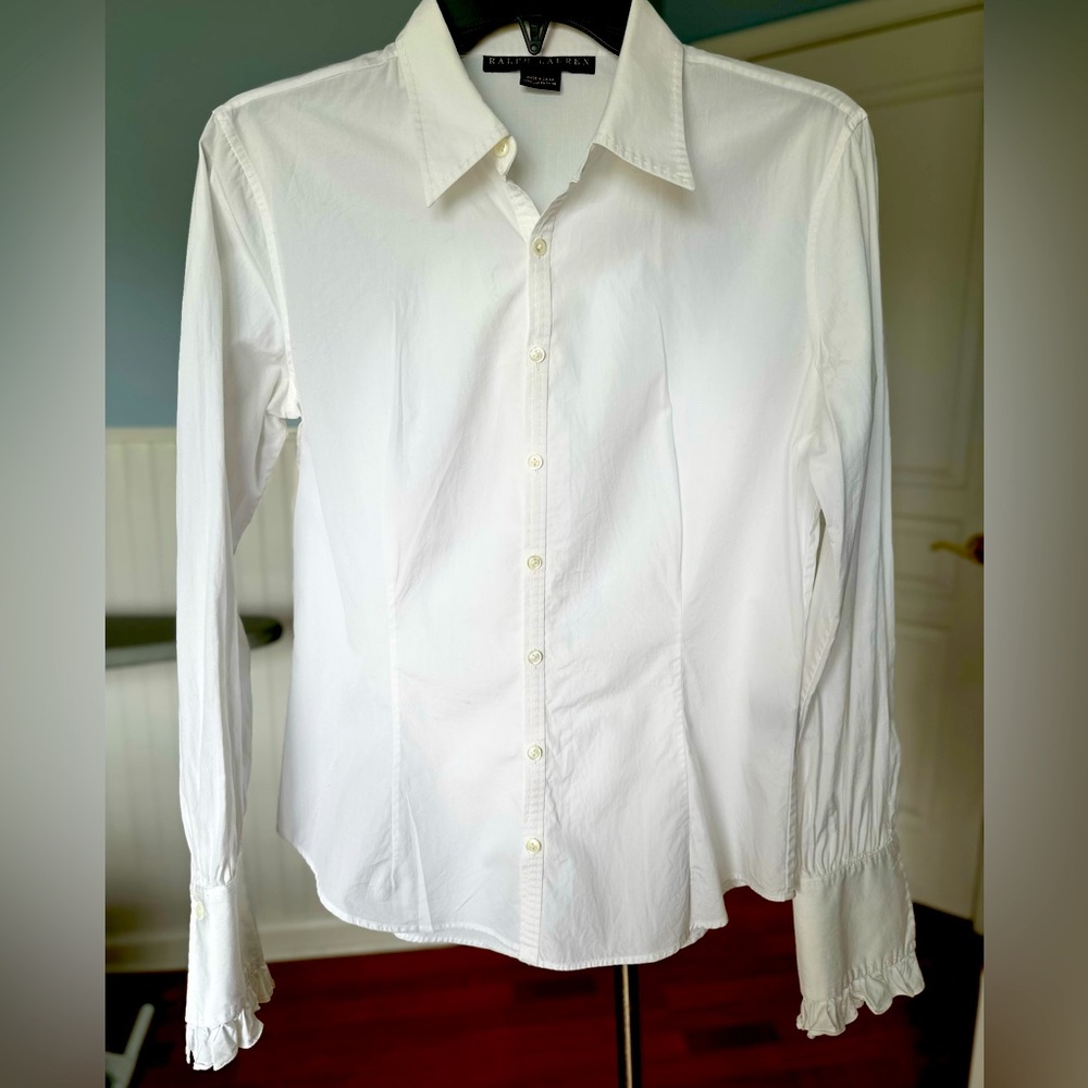 Ralph Lauren  black label White Shirt 
Size 10